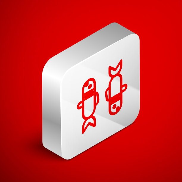 等距线双鱼座星座图标孤立上图片下载