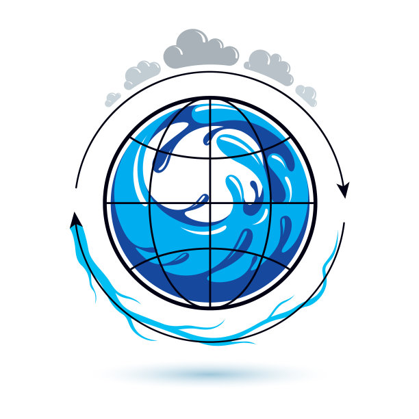 全球水循环标志供使用图片下载