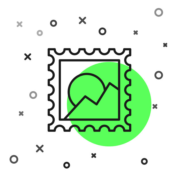 黑线图片景观图标孤立上图片下载