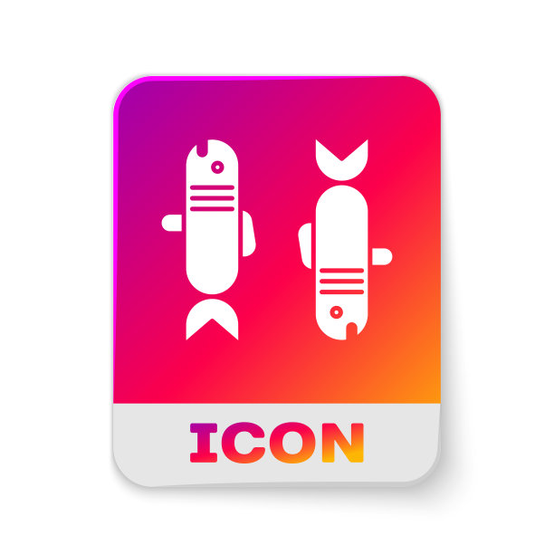 白色双鱼座星座图标孤立在白色图片下载