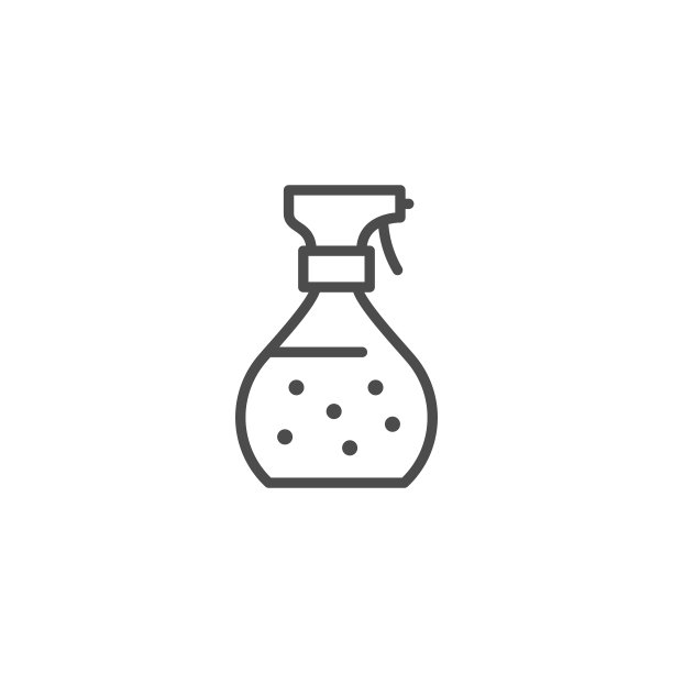 清洁剂瓶子轮廓图标图片下载
