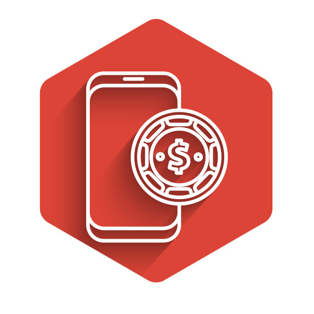 白线在线扑克桌游图标孤立图片下载