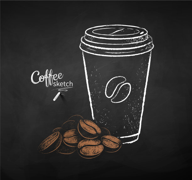 在咖啡纸杯里放上豆子图片下载