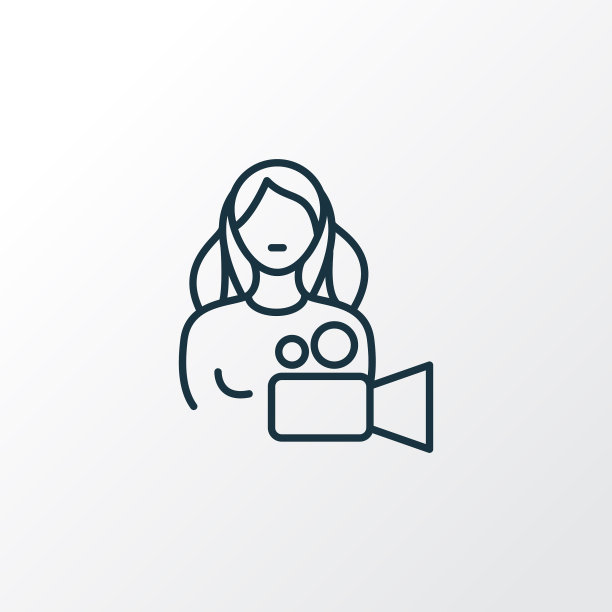 电影摄影图标线符号优质图片下载