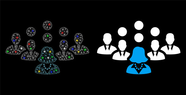 耀斑网格2d员工团队图标耀斑点图片下载