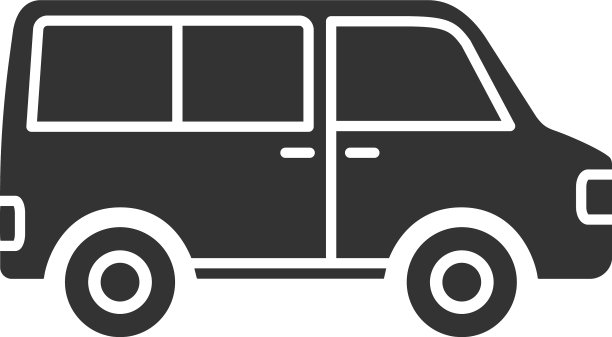 面包车字形图标图片下载