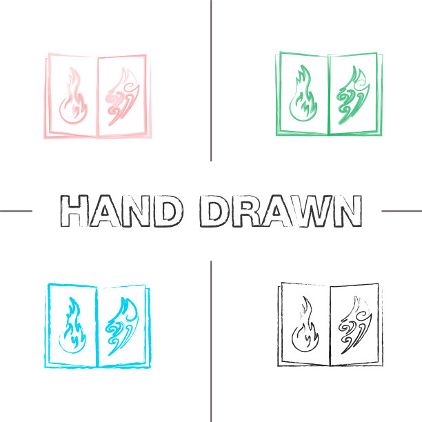 纹身图像目录手绘图标集图片下载