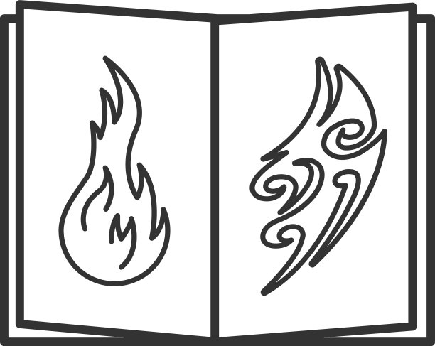 纹身图像目录线性图标图片下载