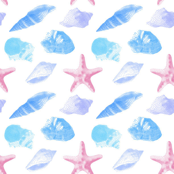 无缝无尽的图案与印花五彩缤纷图片下载