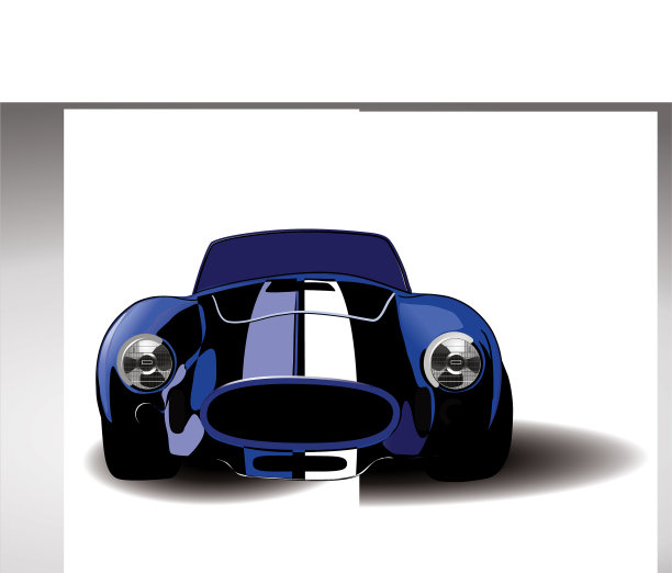 白色背景下的汽车特写镜头图片下载