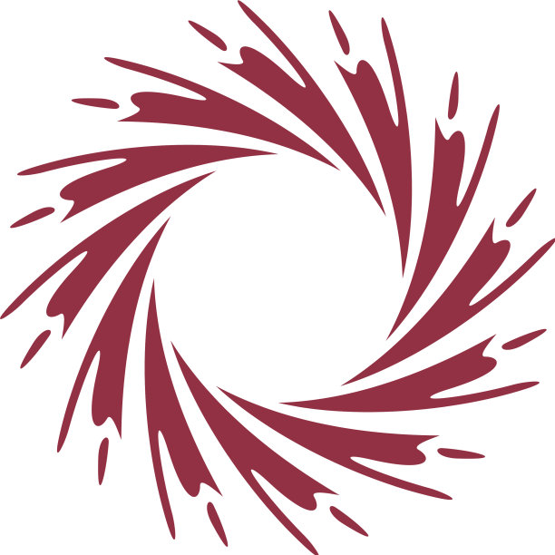 装饰漩涡星标志模板设计图片下载