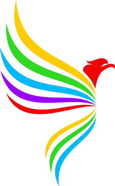 彩色鹰标模板设计创意图片下载