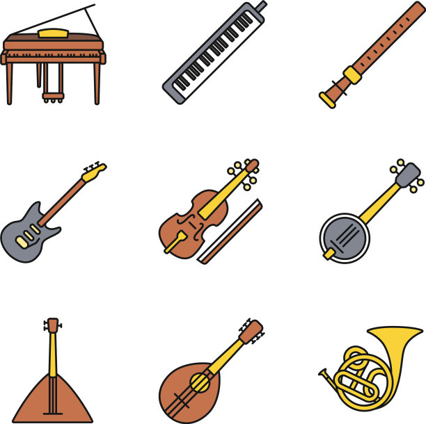 乐器颜色图标设置图片下载