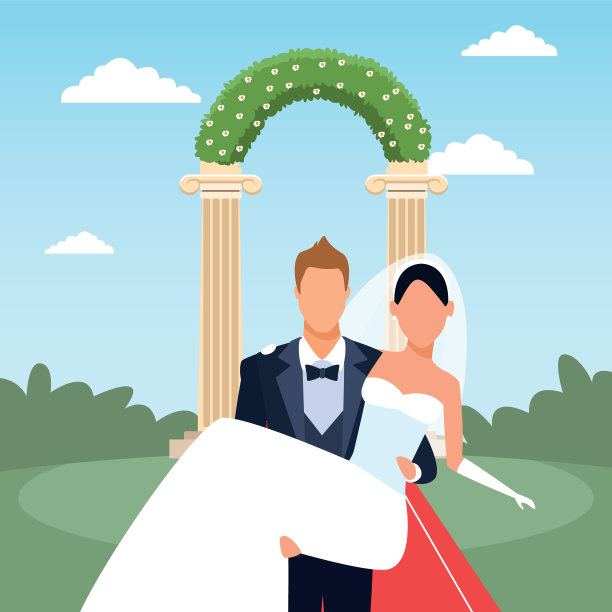 刚刚是新郎抱着新娘的结婚场景图片下载