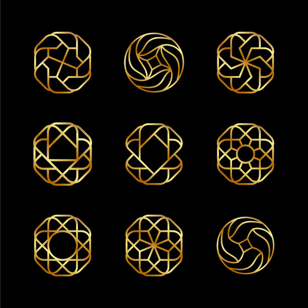 创意概念设计标志优雅奢华图片下载