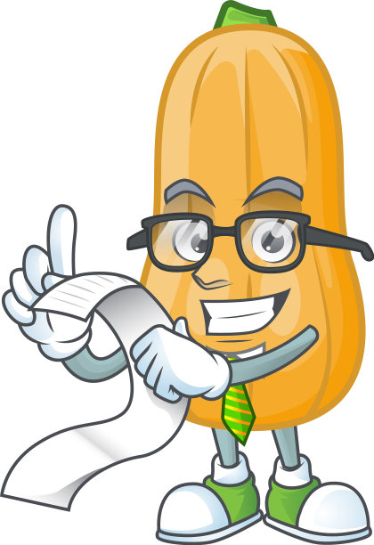 有趣的脸冬南瓜卡通与菜单图片下载