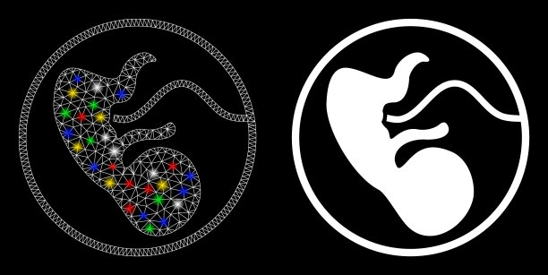 发光网线框产前图标与光图片下载