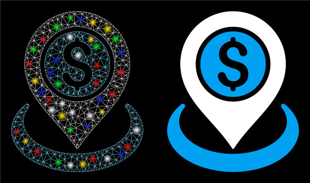 耀斑网格2d金钱位置图标耀斑点图片下载