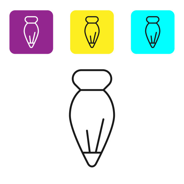 黑色线糕点袋装饰糕点用图片下载