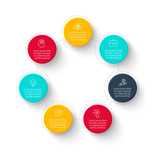 的业务数据可视化抽象元素图片下载