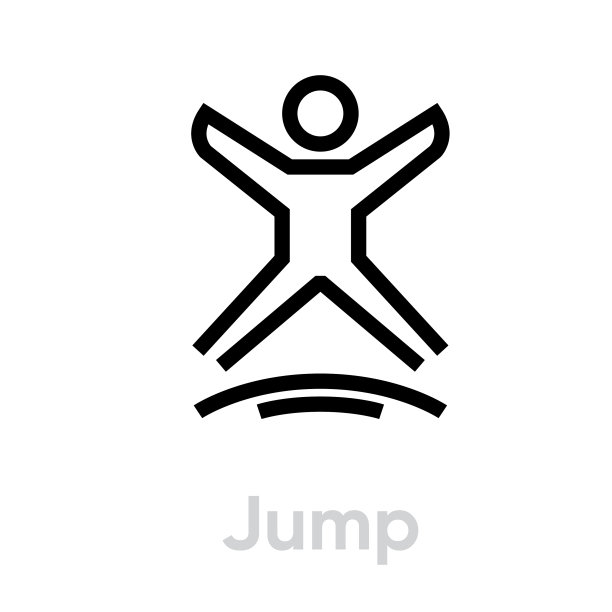 跳跃运动活动图标图片下载