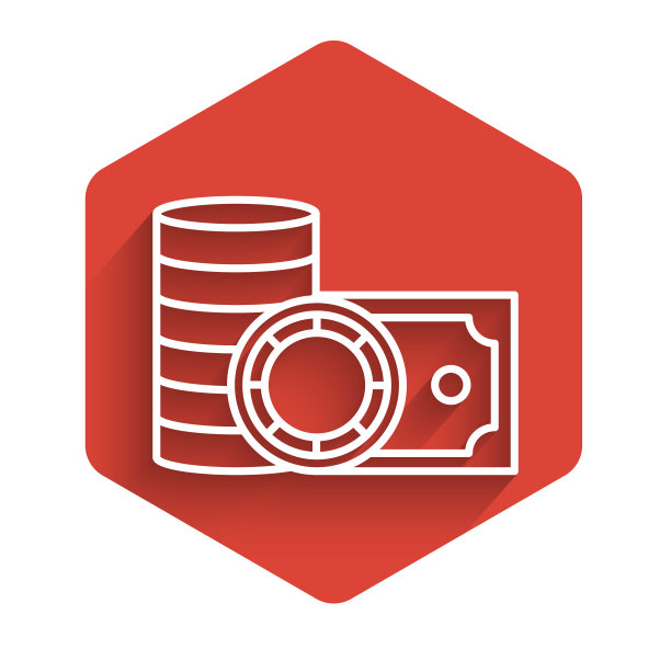 白线赌场筹码和成堆的纸币图片下载