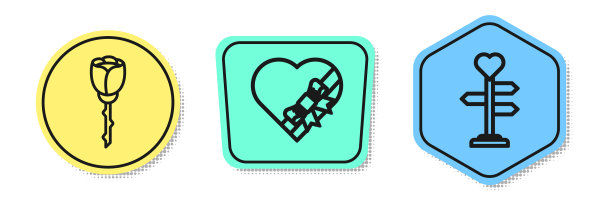 心型盒子内设线鲜花玫瑰糖果图片下载