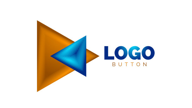 三角形图标几何标志模板最小图片下载