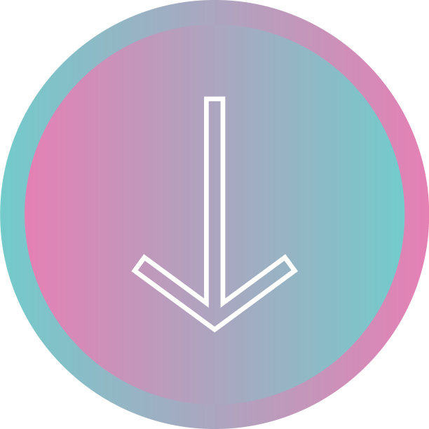 美丽的下行图标图片下载