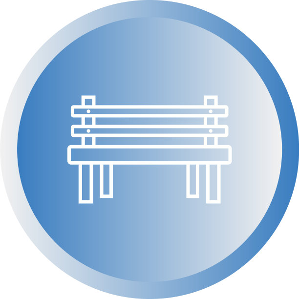 漂亮的长凳线图标图片下载