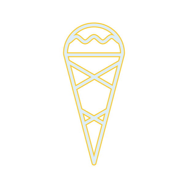 美丽的圆锥线图标图片下载