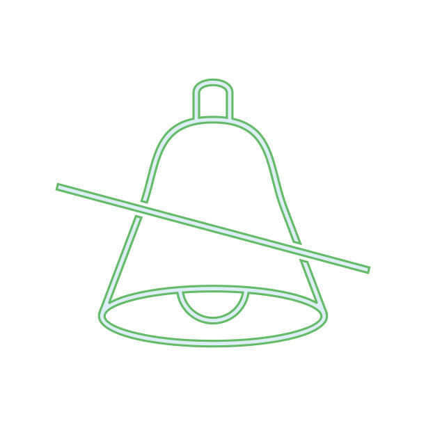 美丽的无声音线图标图片下载