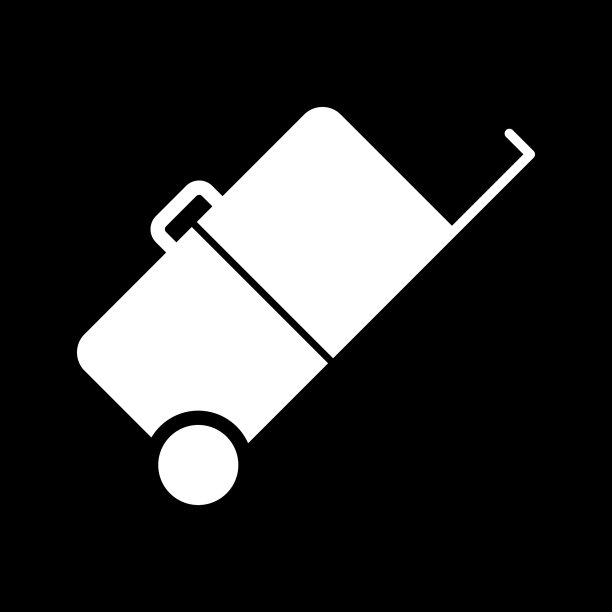 漂亮的行李字形图标图片下载