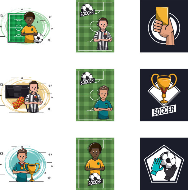 捆绑足球运动图标图片下载