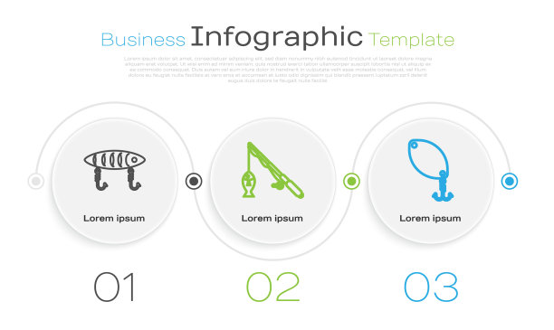 设鱼线钓鱼饵钓鱼竿和鱼图片下载