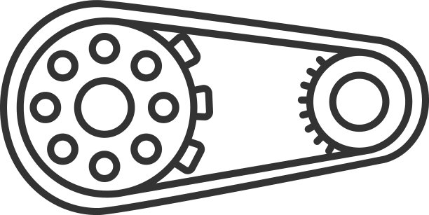 链轮带直线链轮图标图片下载