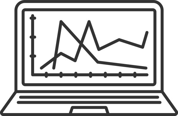 计算机诊断服务线性图标图片下载