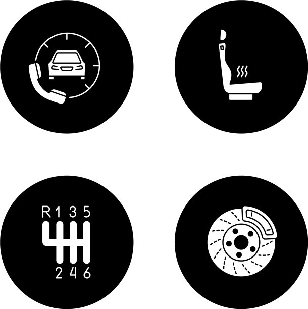自动车间字形图标集图片下载