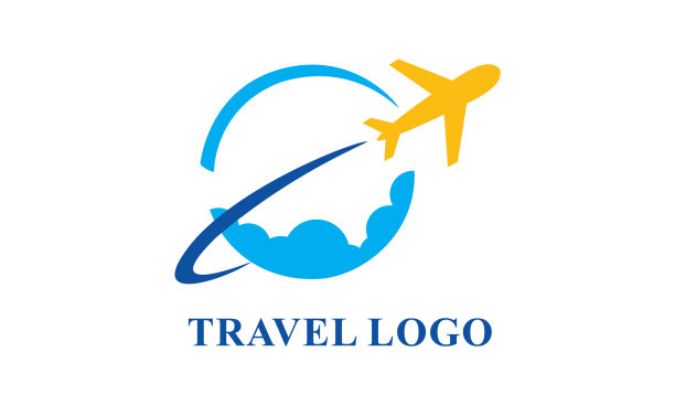 旅行社创意符号概念标志图片下载