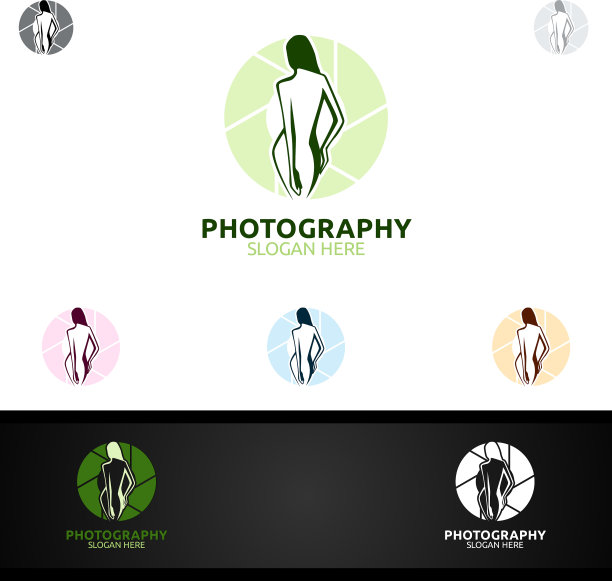 抽象时尚相机摄影标志图标图片下载