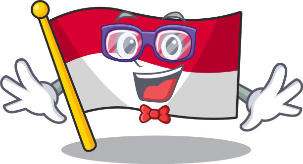 超级搞笑极客旗摩纳哥卷轴卡通图片下载