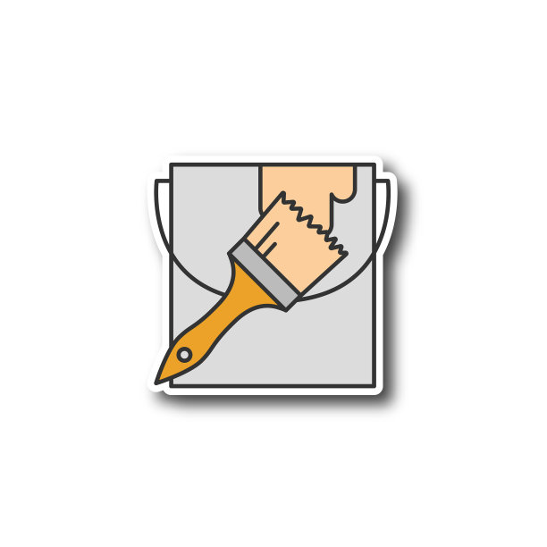 油漆桶刷补丁图片下载