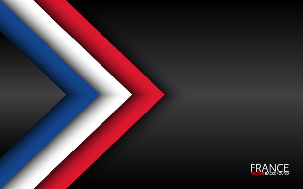 现代叠加箭头与法国的颜色图片下载