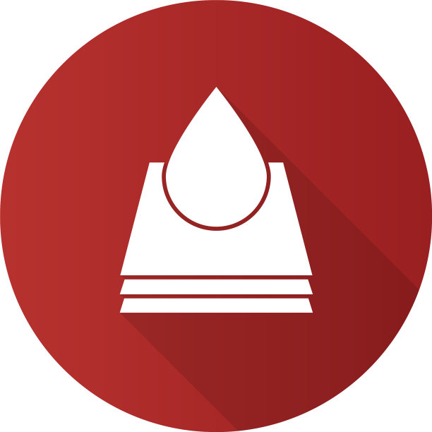 印刷平面设计长阴影字形图标图片下载