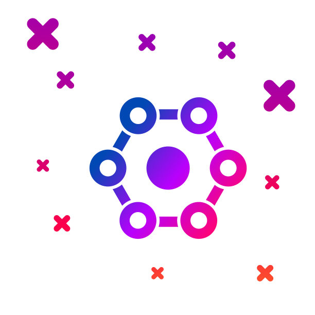 颜色化学式图标隔离白色图片下载