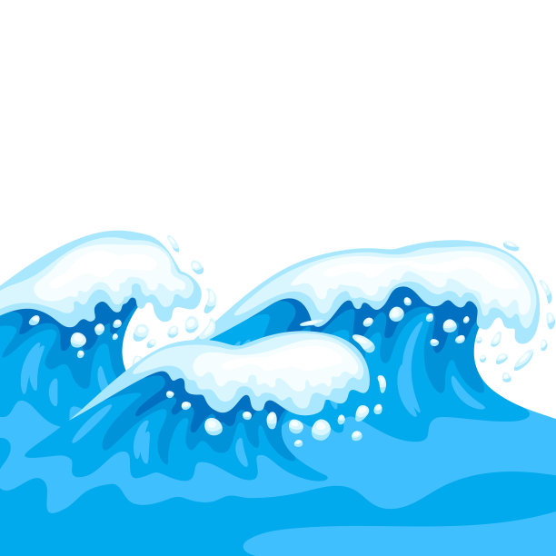 背景与波浪和海洋泡沫图片下载