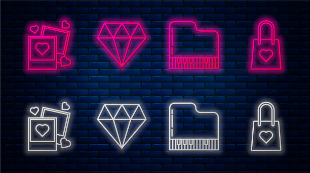 镶线钻石三角钢琴两张空白照片图片下载