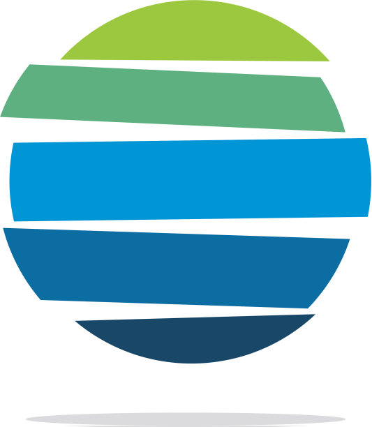 抽象行星球标志模板设计图片下载