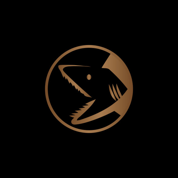 彩色鲨鱼logo设计图片下载