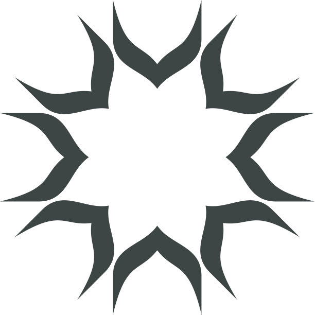 黑色星星装饰logo模板设计图片下载